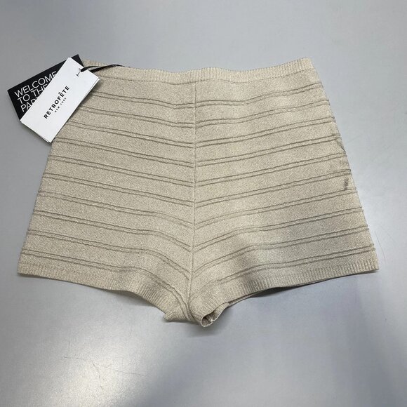 NEW RETROFETE Women’s Sandra Bandage Knit Shorts – Cream – Size S - Picture 9 of 9